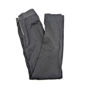 Everlane Women's Mid Rise Pull-On Trouser Pants Side Zipp Pockets Black Size 00